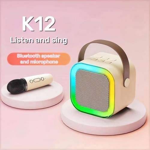 K12 Portable Speaker With Mic | Portable Wireless Bluetooth Speaker