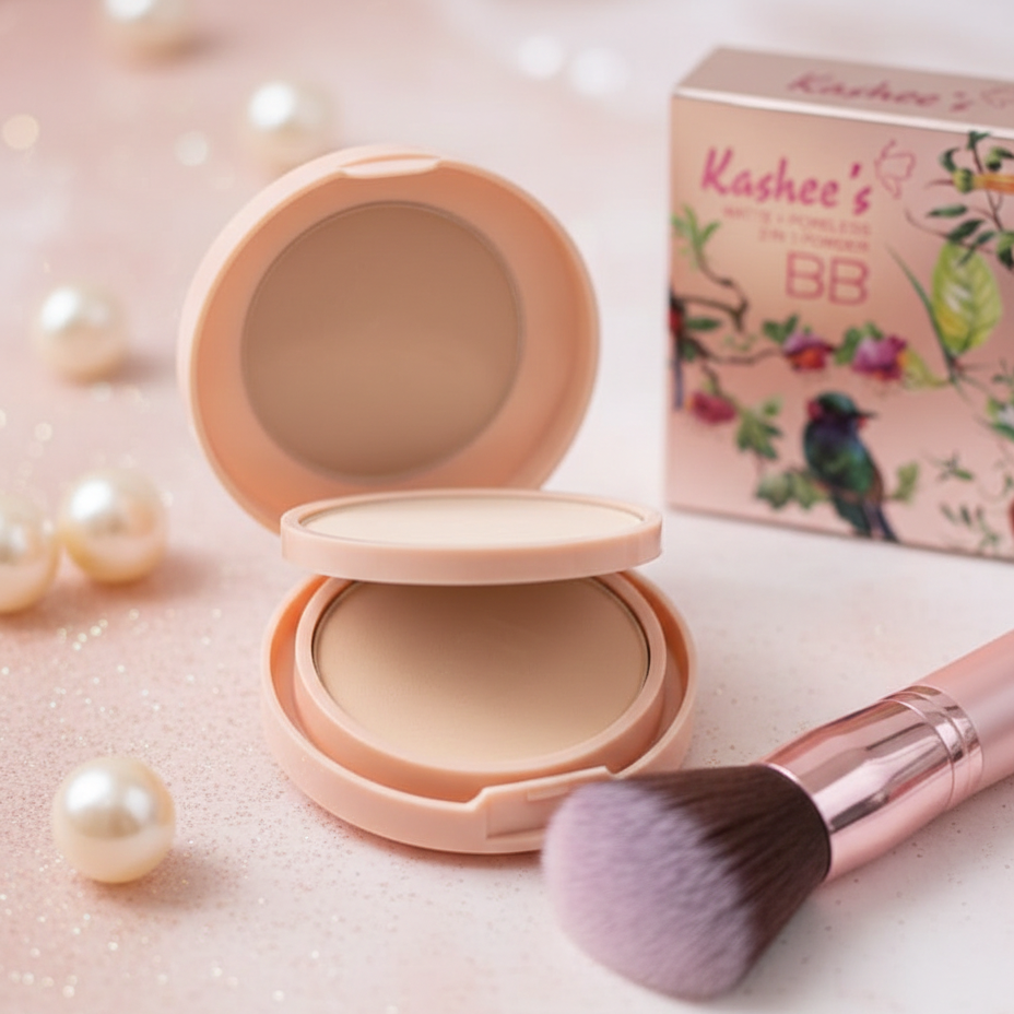 Kashees 2 In 1 Face Powder 110g – Dual Coverage Foundation & Setting Powder
