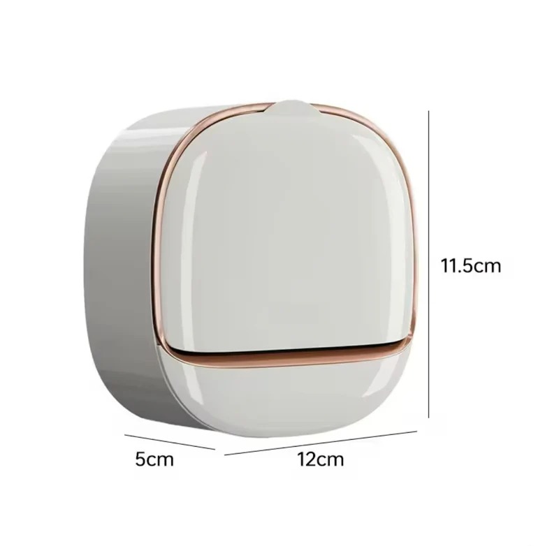 Wall Mounted Soap Holder with Drain Tray – Waterproof Stylish Soap Dish for Kitchen & Bathroom (Random Color)