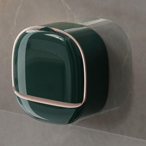 Wall Mounted Soap Holder with Drain Tray – Waterproof Stylish Soap Dish for Kitchen & Bathroom (Random Color)