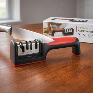 Professional 3-Stage Kitchen Knife Sharpener Manual Tool